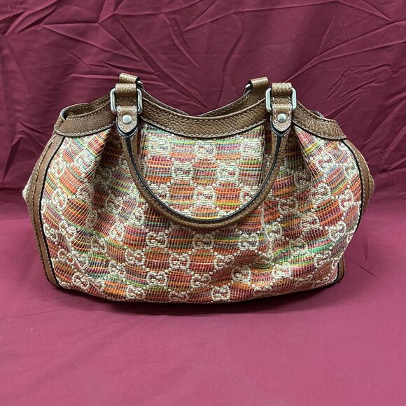 Gucci Sukey Multicolor Medium Handbag Purse "Neiman Marcus Exclusive" 211944 - Picture 3 of 14